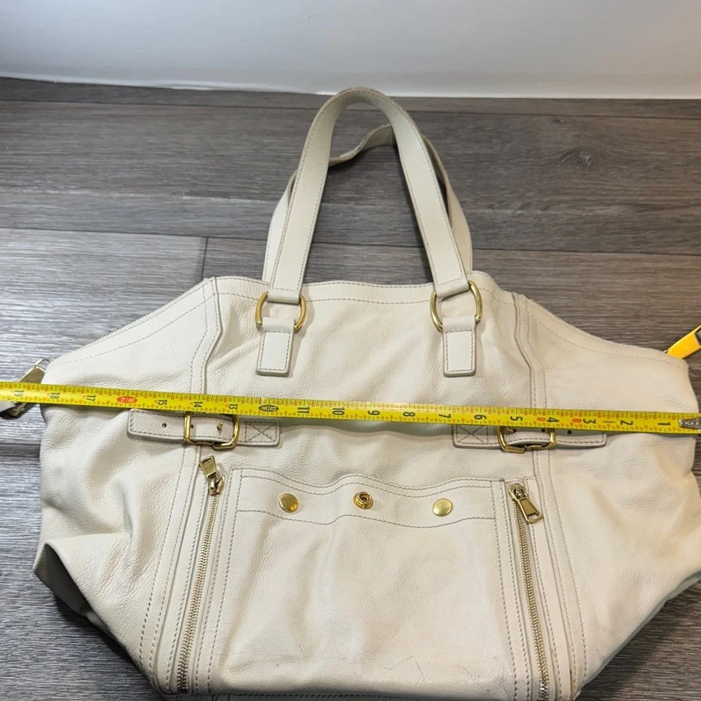Authentic YSL Cream Tote Bag
